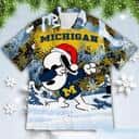 Michigan Wolverines Hawaiian Shirt Snoopy Dabbing The Peanuts
