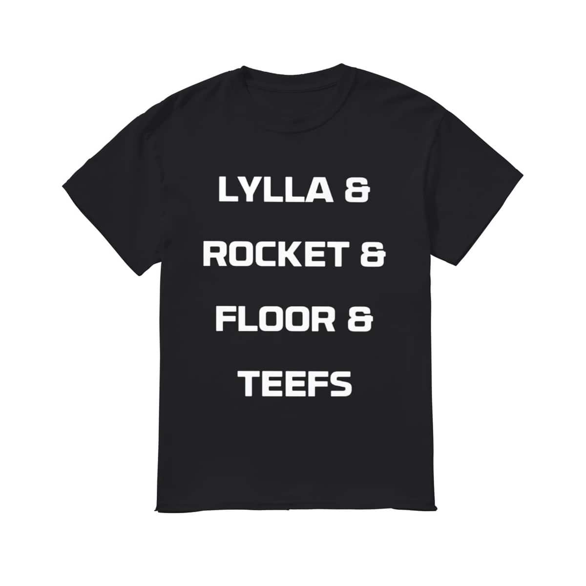 Lylla Rocket Floor Teefs T-Shirt Guardians of the Galaxy Vol. 3 Lylla Rocket Floor Teefs T-Shirt Guardians of the Galaxy Vol. 3