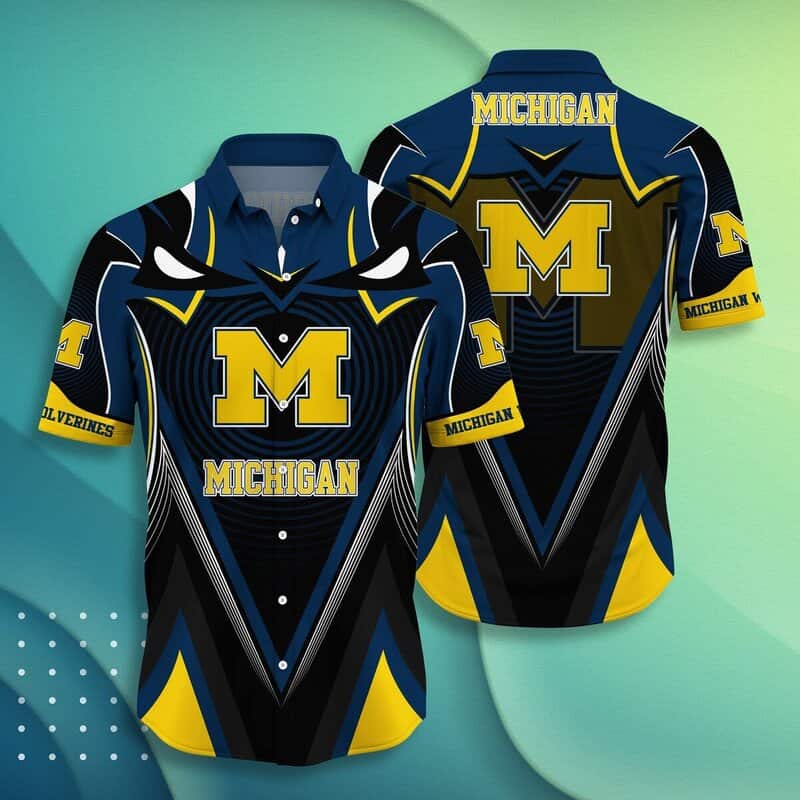 NCAA Michigan Wolverines Hawaiian Shirt Gift For Sport Fans NCAA Michigan Wolverines Hawaiian Shirt Gift For Sport Fans