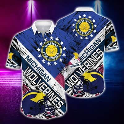 NCAA Michigan Wolverines Hawaiian Shirt Practical Beach Gift