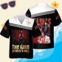 Elvis Presley King Of Rock And Roll Hawaiian Shirt For Rock Fans