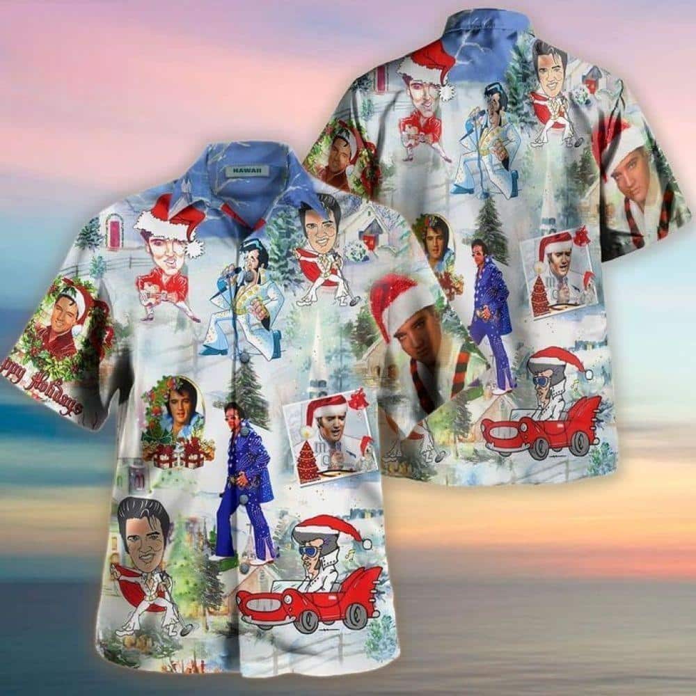 Elvis Presley Hawaiian Shirt Christmas Gift For Rock And Roll Lovers Elvis Presley Hawaiian Shirt Christmas Gift For Rock And Roll Lovers
