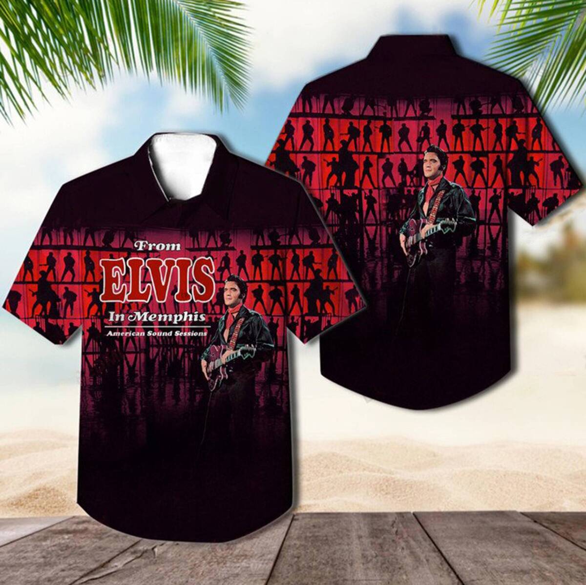 Elvis Presley Hawaiian Shirt From Elvis In Memphis Rock Music Gift Elvis Presley Hawaiian Shirt From Elvis In Memphis Rock Music Gift
