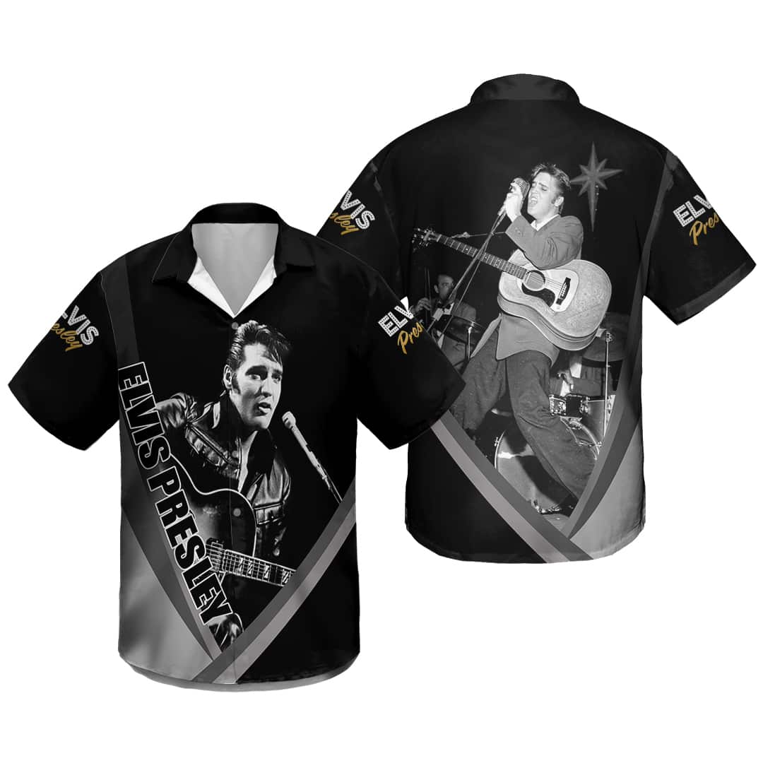 Trending Elvis Presley King Of Rock And Roll Hawaiian Shirt Trending Elvis Presley King Of Rock And Roll Hawaiian Shirt
