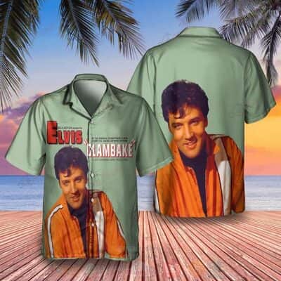 Elvis Presley Hawaiian Shirt Clambake Rock Music Gift Elvis Presley Hawaiian Shirt Clambake Rock Music Gift