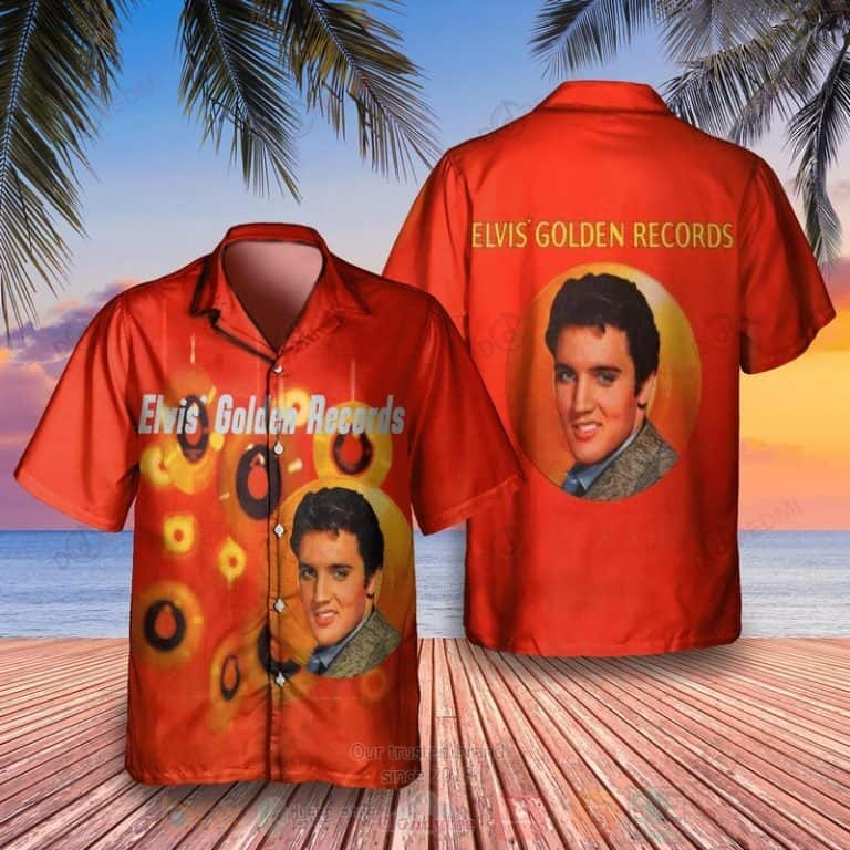 Elvis Presley Elvis Golden Records Hawaiian Shirt