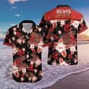 Elvis Presley Hawaiian Shirt Tropical Flower Pattern All Over Print Elvis Presley Hawaiian Shirt Tropical Flower Pattern All Over Print