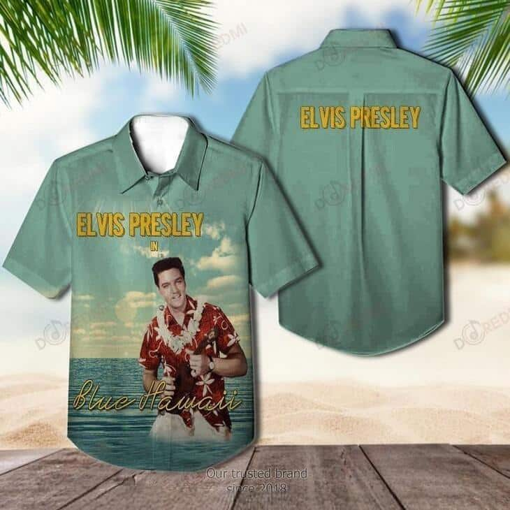 Elvis Presley Hawaiian Shirt Blue Hawaii Gift For Rock Lovers