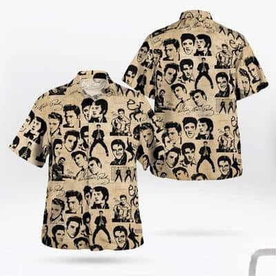 Vintage Elvis Presley Hawaiian Shirt Gift For Rock And Roll Lovers Vintage Elvis Presley Hawaiian Shirt Gift For Rock And Roll Lovers