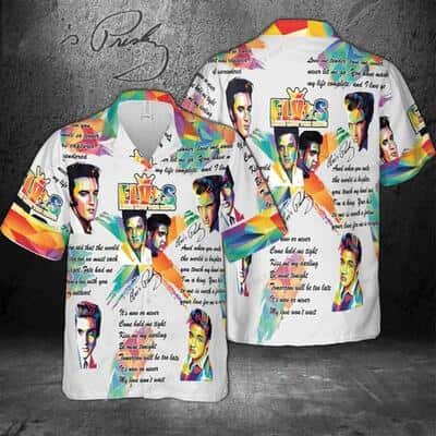 The King Of Rock And Roll Elvis Presley Hawaiian Shirt Cool Gift For Music Lovers The King Of Rock And Roll Elvis Presley Hawaiian Shirt Cool Gift For Music Lovers
