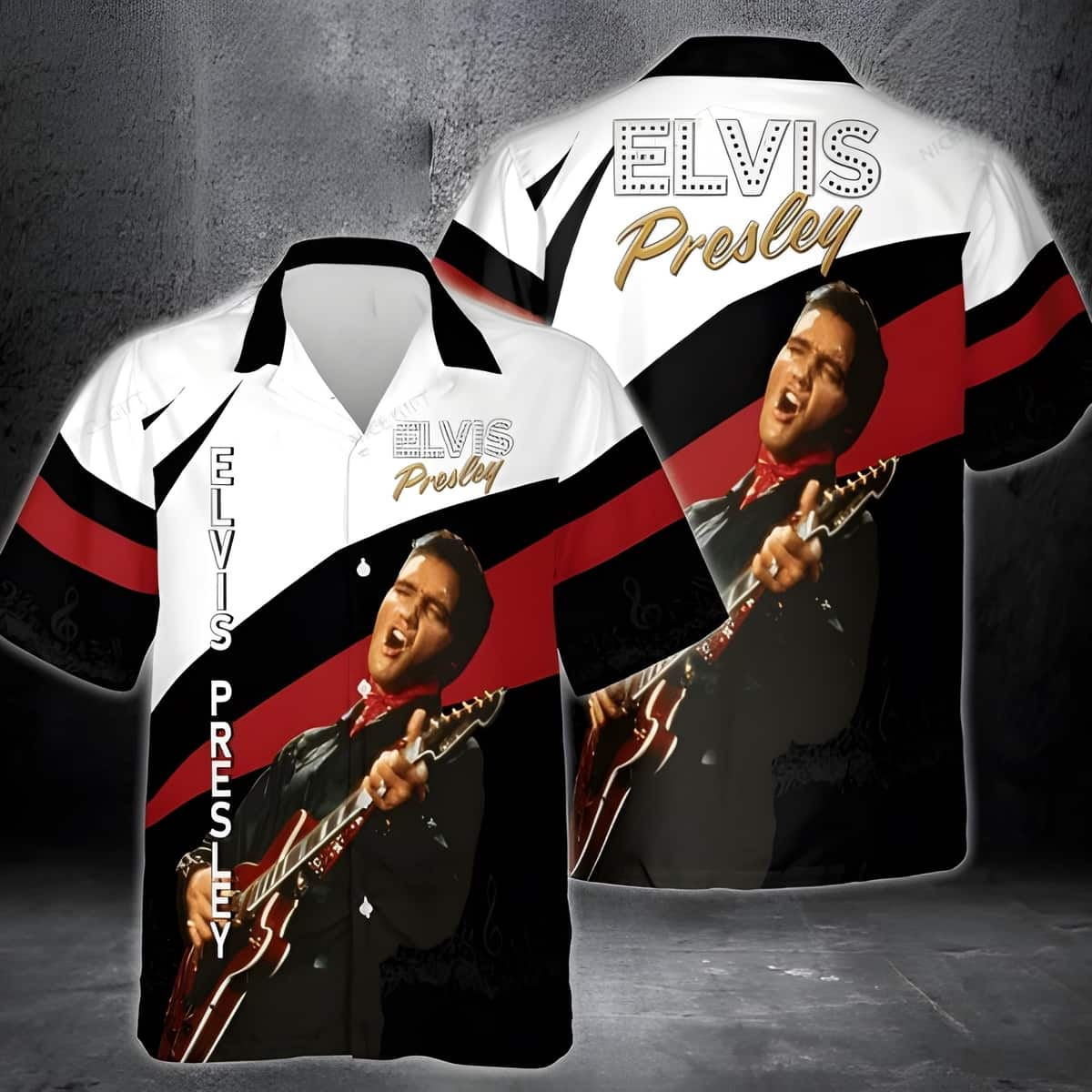 The King Elvis Presley Hawaiian Shirt Gift For Elvis Lovers