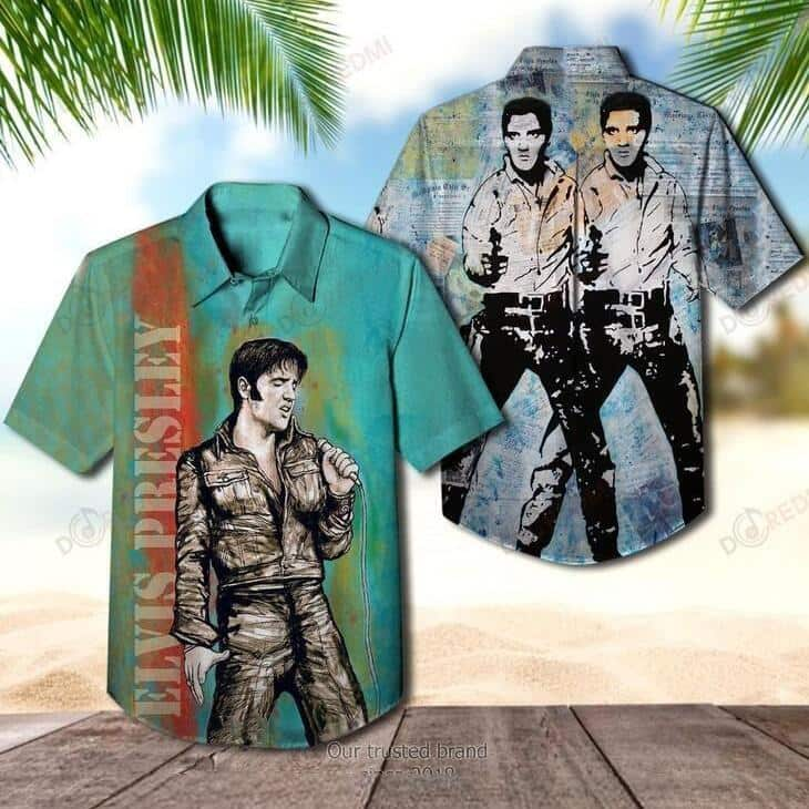 Elvis Presley Hawaiian Shirt Modern Art Cool Gift For Music Lovers