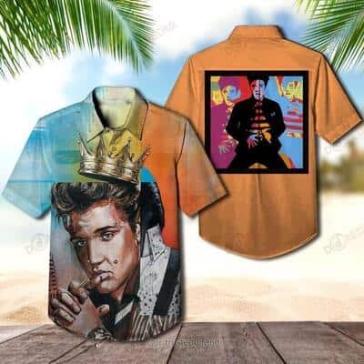 The King Elvis Presley Hawaiian Shirt Gift For Rock Music Fans The King Elvis Presley Hawaiian Shirt Gift For Rock Music Fans