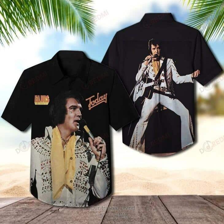 Elvis Presley Hawaiian Shirt Today Gift For Music Lovers