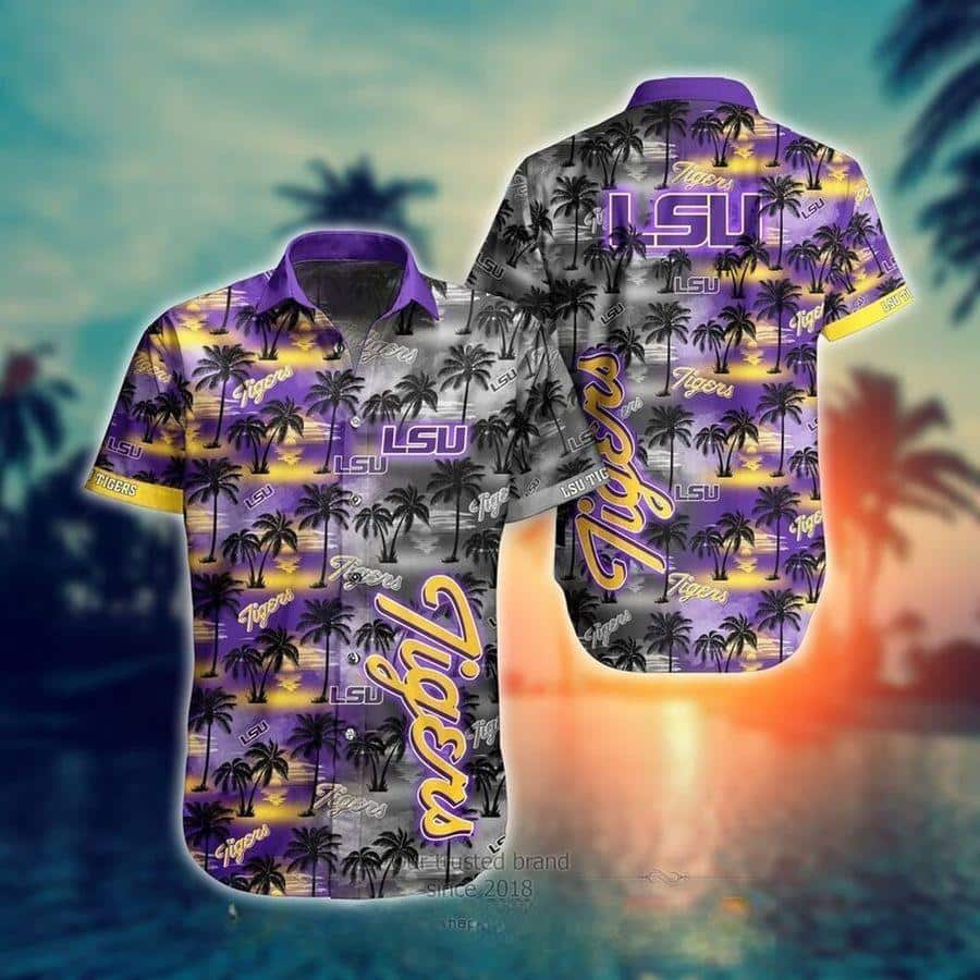 Vintage LSU Tigers Hawaiian Shirt Beach Gift For Friend Vintage LSU Tigers Hawaiian Shirt Beach Gift For Friend