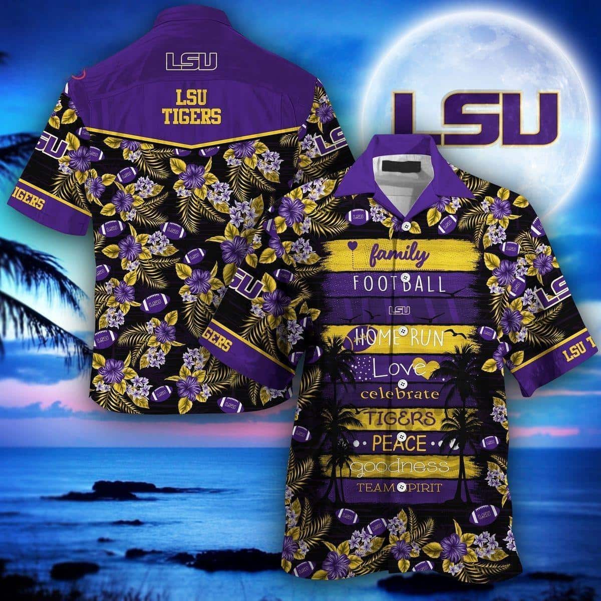 LSU Tigers Hawaiian Shirt Gift For Beach Vacation LSU Tigers Hawaiian Shirt Gift For Beach Vacation