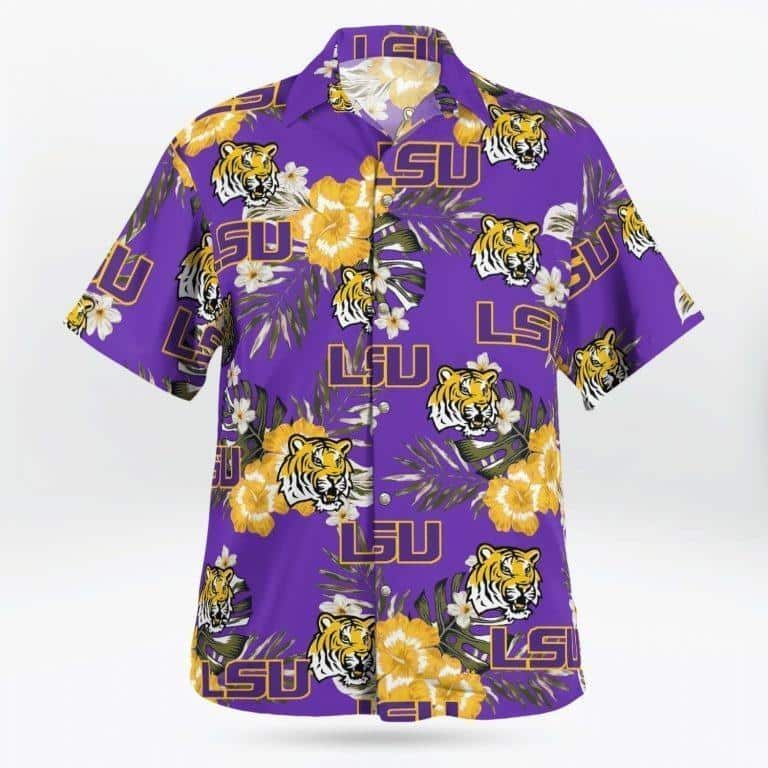 LSU Tigers Hawaiian Shirt Football Gift For Beach Lovers LSU Tigers Hawaiian Shirt Football Gift For Beach Lovers