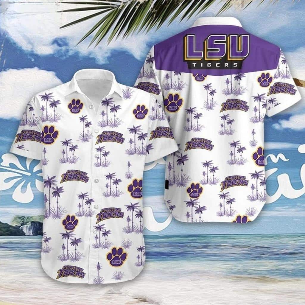 LSU Tigers Hawaiian Shirt Football Gift For Beach Trip LSU Tigers Hawaiian Shirt Football Gift For Beach Trip