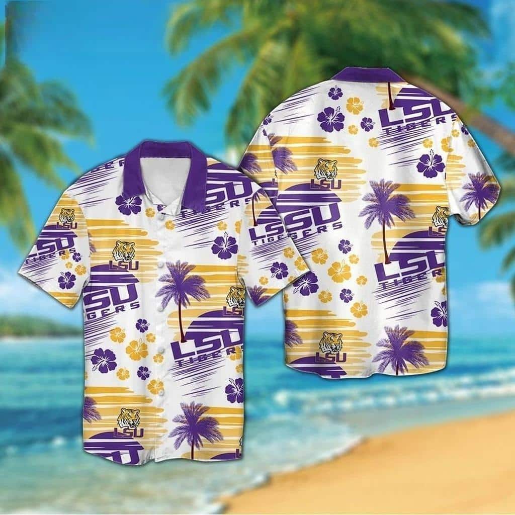 LSU Tigers Hawaiian Shirt Football Gift For Boyfriend LSU Tigers Hawaiian Shirt Football Gift For Boyfriend
