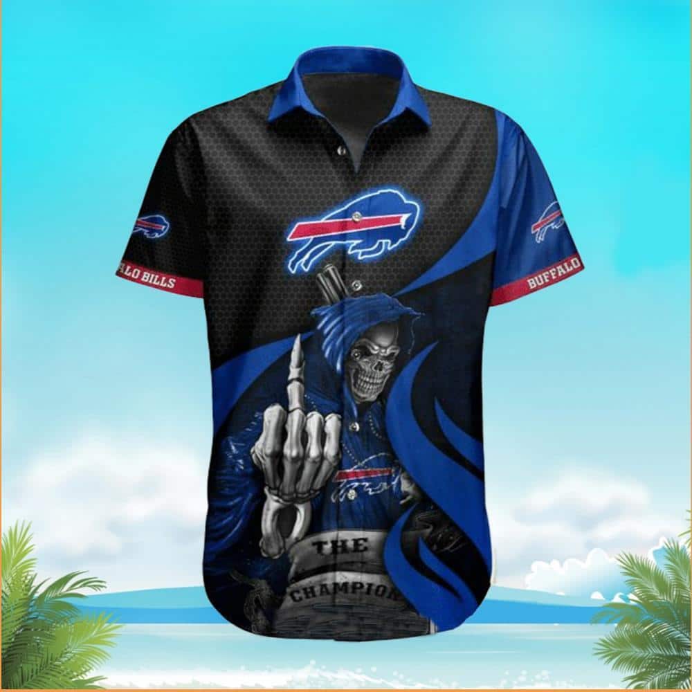 Buffalo Bills Hawaiian Shirt Skeleton The Champions Gift For Football Fans Buffalo Bills Hawaiian Shirt Skeleton The Champions Gift For Football Fans