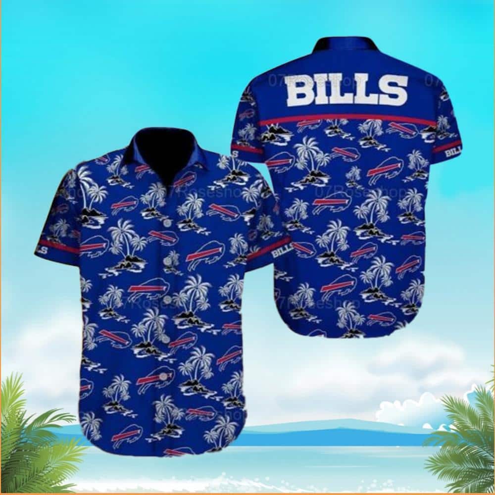 NFL Buffalo Bills Hawaiian Shirt Island Pattern Beach Gift For Him And Her NFL Buffalo Bills Hawaiian Shirt Island Pattern Beach Gift For Him And Her