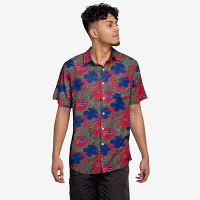 Buffalo Bills Hawaiian Shirt Hibiscus Flowers Pattern All Over Print Buffalo Bills Hawaiian Shirt Hibiscus Flowers Pattern All Over Print