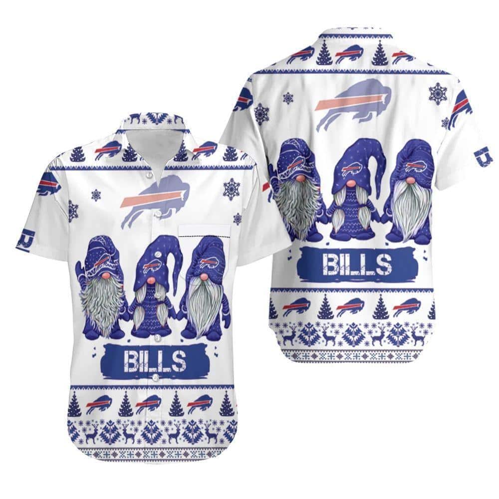 Christmas Gnomes Buffalo Bills Hawaiian Shirt Gift For Football Fans Christmas Gnomes Buffalo Bills Hawaiian Shirt Gift For Football Fans