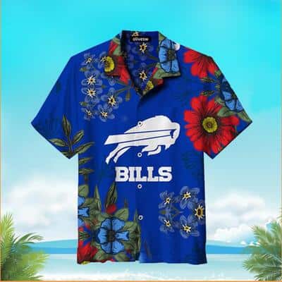Buffalo Bills Hawaiian Shirt Tropical Flower Pattern Sport Gift For Beach Vacation Buffalo Bills Hawaiian Shirt Tropical Flower Pattern Sport Gift For Beach Vacation