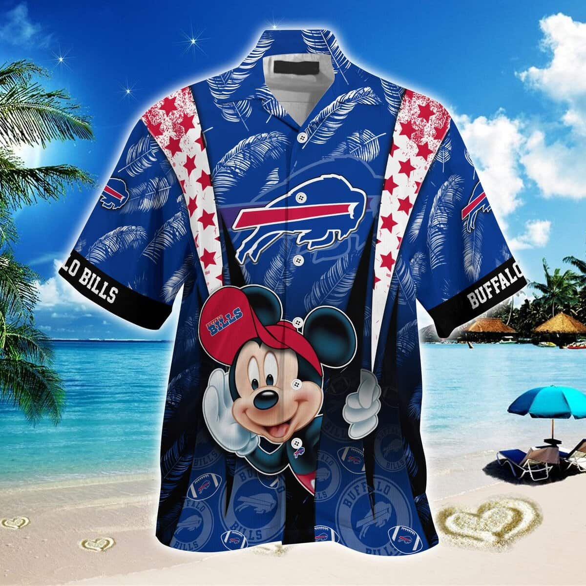 Mickey Mouse Disney Buffalo Bills Hawaiian Shirt Summer Beach Gift Mickey Mouse Disney Buffalo Bills Hawaiian Shirt Summer Beach Gift