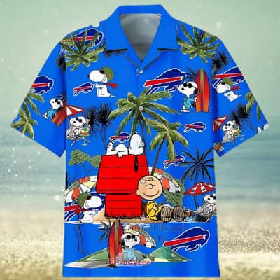 Snoopy Charlie Brown Buffalo Bills Hawaiian Shirt