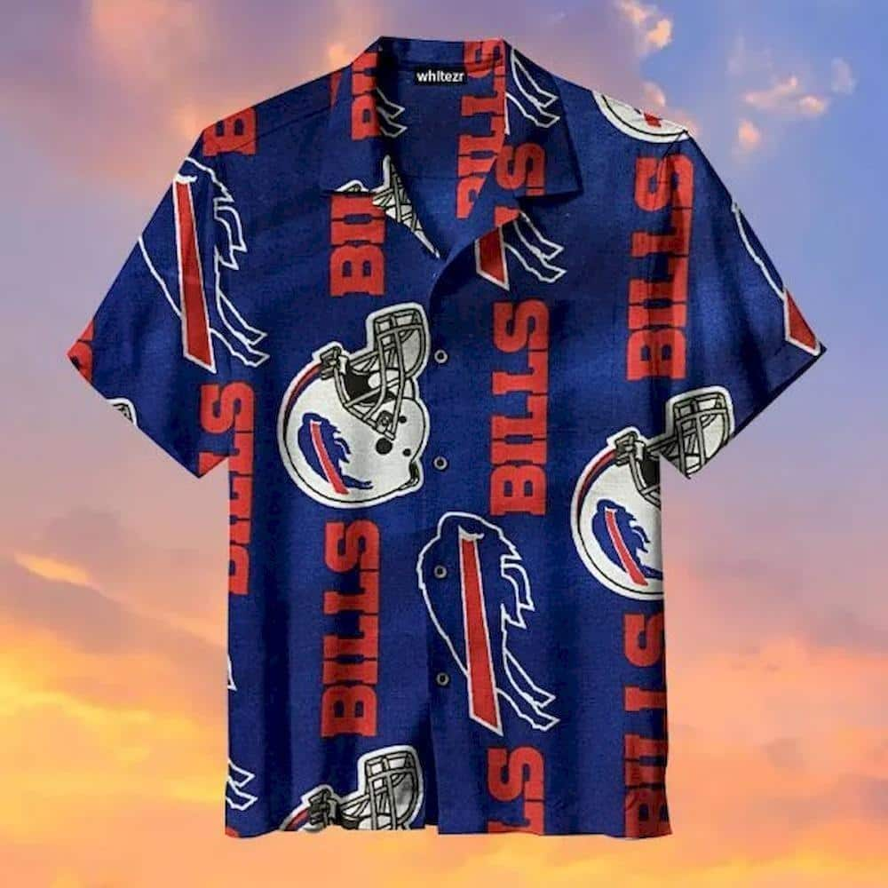 NFL Buffalo Bills Hawaiian Shirt Football Helmet Beach Lovers Gift