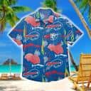 Buffalo Bills Hawaiian Shirt Scallops Coral Fish Pattern Buffalo Bills Hawaiian Shirt Scallops Coral Fish Pattern