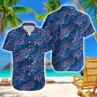 Buffalo Bills Hawaiian Shirt Blue Tropical Leaves All Over Print Buffalo Bills Hawaiian Shirt Blue Tropical Leaves All Over Print