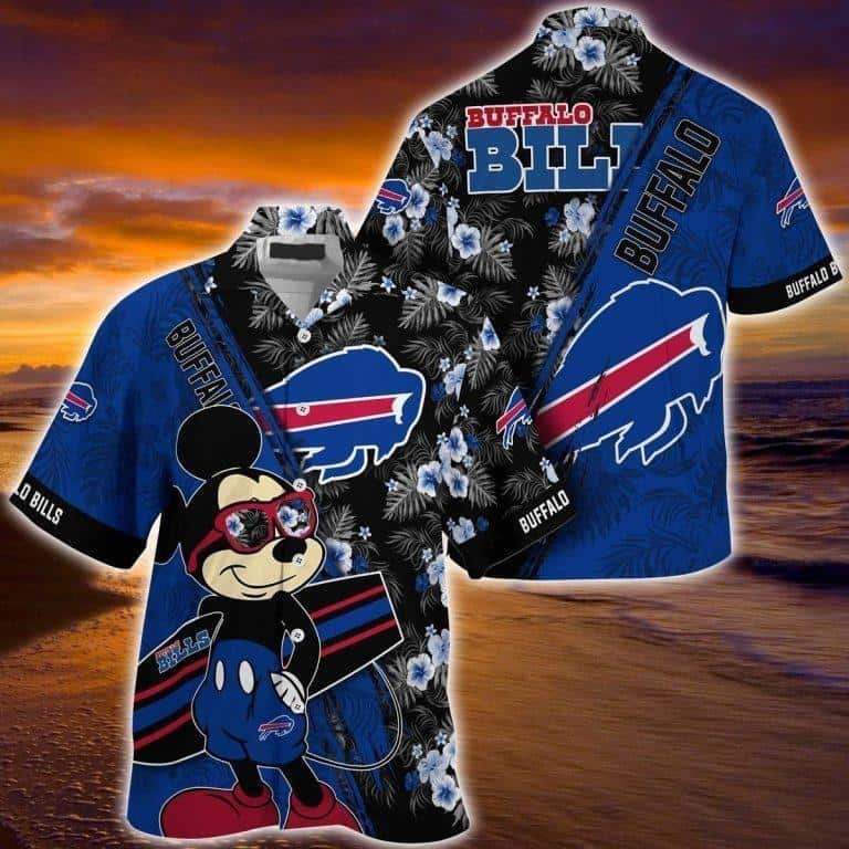 Cool Mickey Mouse Buffalo Bills Hawaiian Shirt Gift For Disney Lovers Cool Mickey Mouse Buffalo Bills Hawaiian Shirt Gift For Disney Lovers
