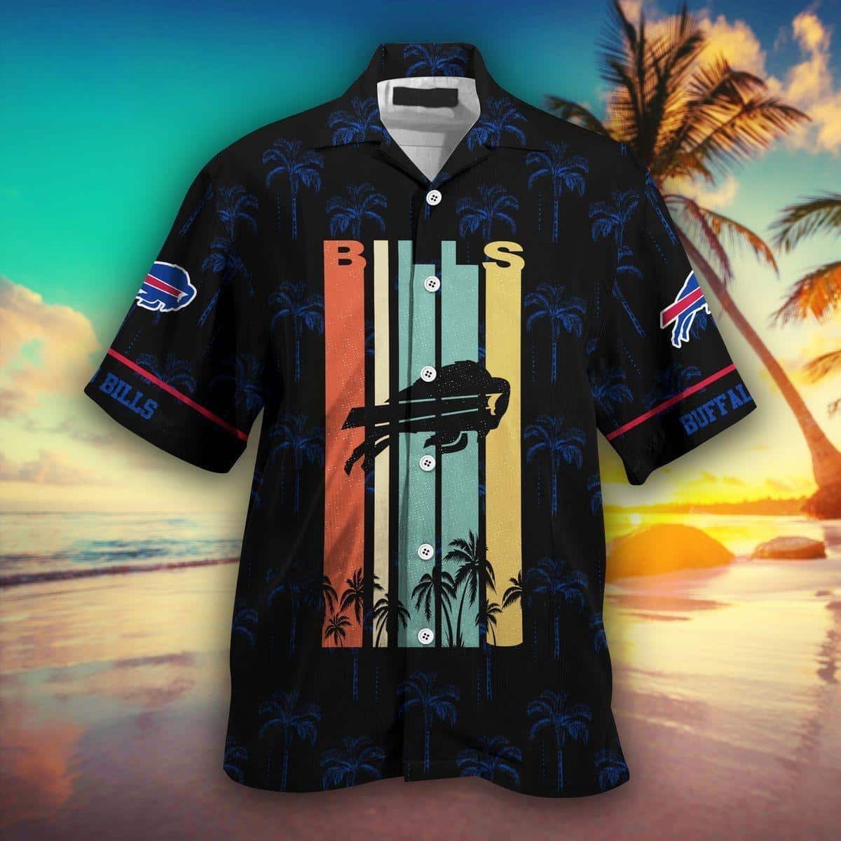 Retro NFL Buffalo Bills Hawaiian Shirt Gift For Beach Vacation Retro NFL Buffalo Bills Hawaiian Shirt Gift For Beach Vacation