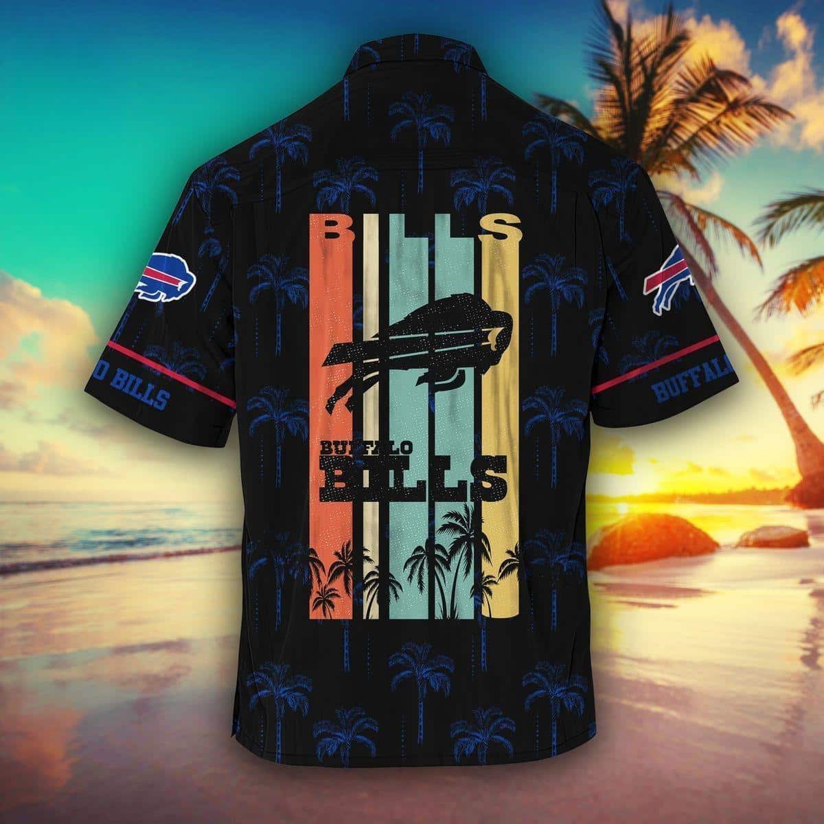 Retro NFL Buffalo Bills Hawaiian Shirt Gift For Beach Vacation Retro NFL Buffalo Bills Hawaiian Shirt Gift For Beach Vacation