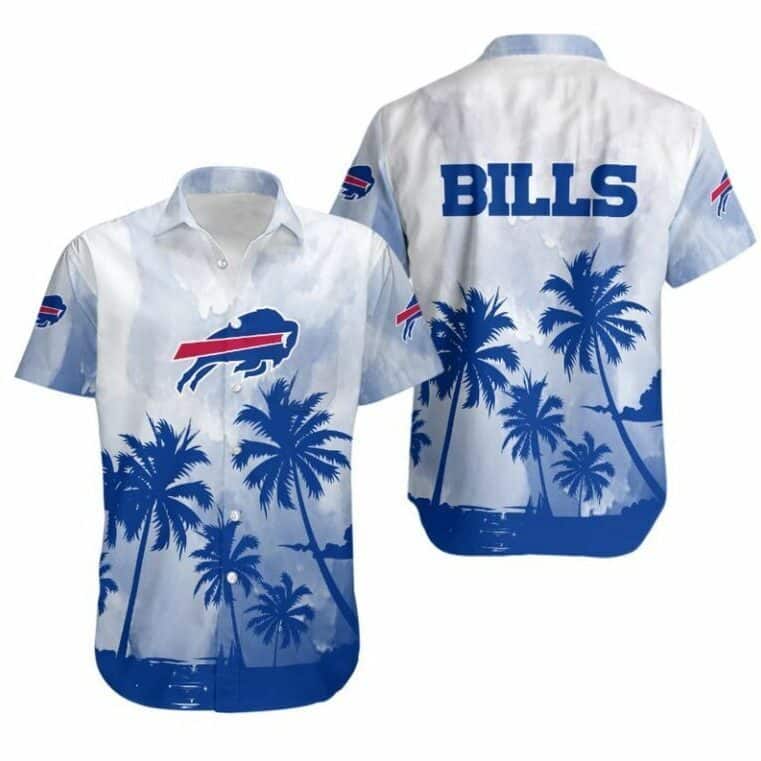 NFL Buffalo Bills Hawaiian Shirt Coconut Trees Practical Beach Gift