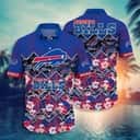 NFL Buffalo Bills Hawaiian Shirt Tropical Flower Pattern Beach Gift For Friend NFL Buffalo Bills Hawaiian Shirt Tropical Flower Pattern Beach Gift For Friend