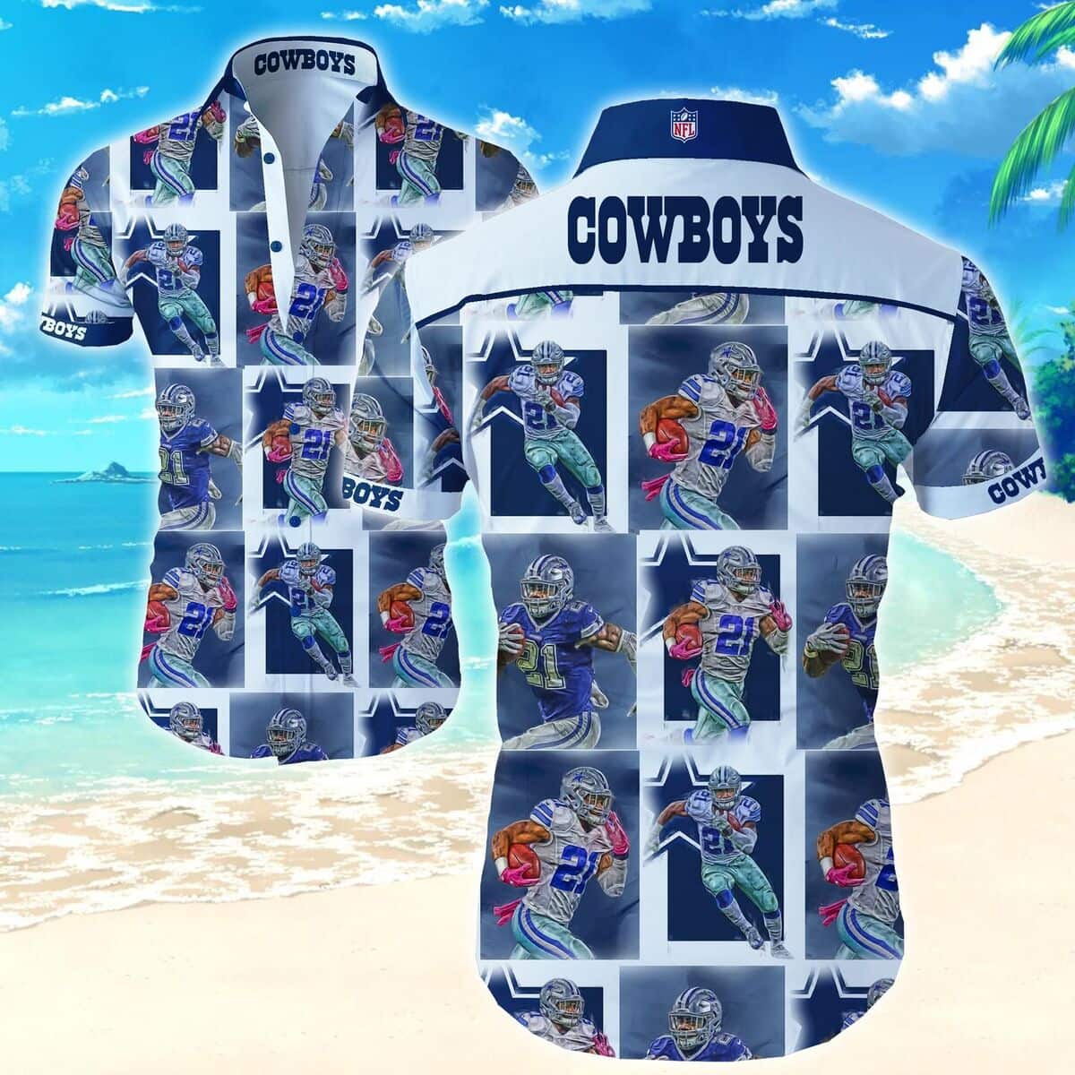 Dallas Cowboys Hawaiian Shirt Beach Vacation Gift Dallas Cowboys Hawaiian Shirt Beach Vacation Gift