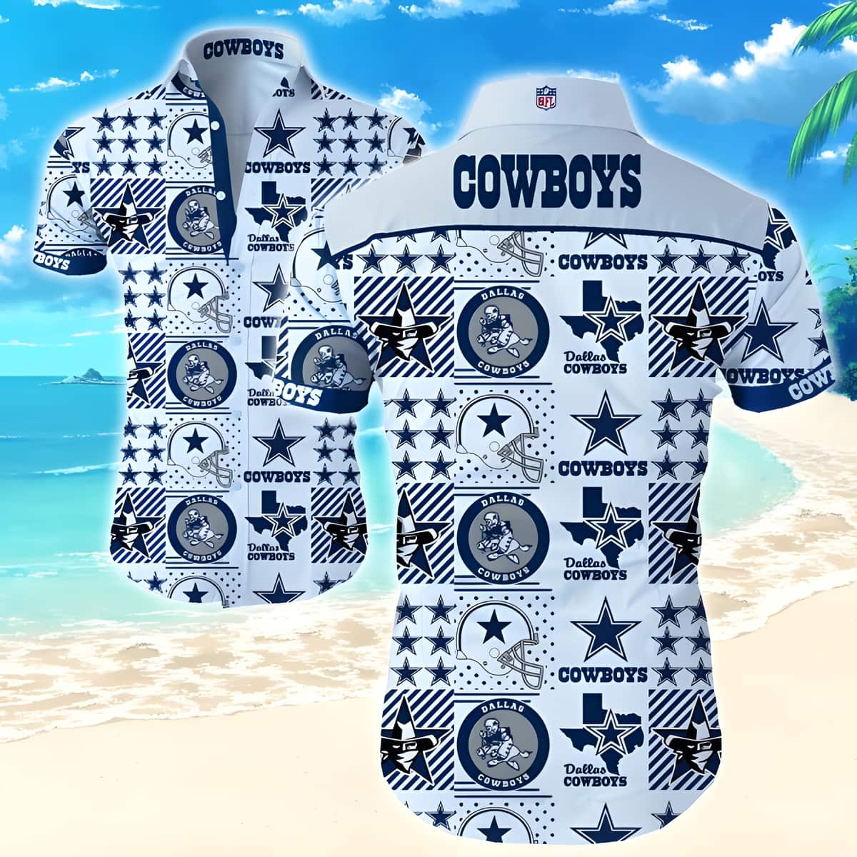 Dallas Cowboys Hawaiian Shirt Football Gift For Boyfriend Dallas Cowboys Hawaiian Shirt Football Gift For Boyfriend