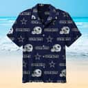 NFL Dallas Cowboys Hawaiian Shirt Football Helmet Summer Beach Gift NFL Dallas Cowboys Hawaiian Shirt Football Helmet Summer Beach Gift