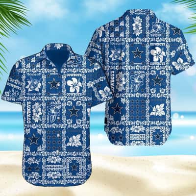 Dallas Cowboys Hawaiian Shirt Hibiscus Flowers Pattern Gift For Beach Trip Dallas Cowboys Hawaiian Shirt Hibiscus Flowers Pattern Gift For Beach Trip