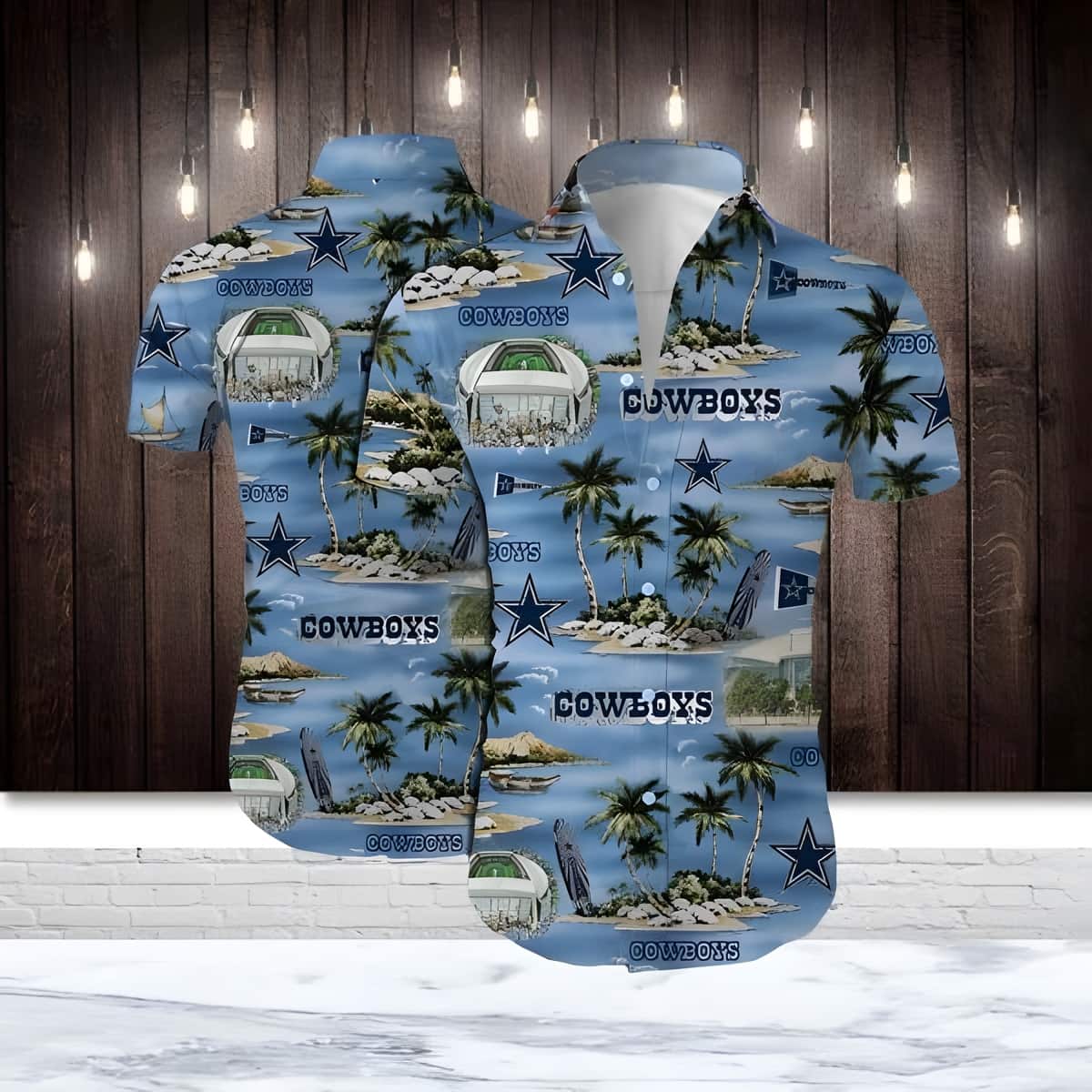 Dallas Cowboys Hawaiian Shirt Island Pattern Best Beach Gift Dallas Cowboys Hawaiian Shirt Island Pattern Best Beach Gift