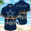 NFL Dallas Cowboys Hawaiian Shirt Pineapple Guitar Tropical Leaves Pattern