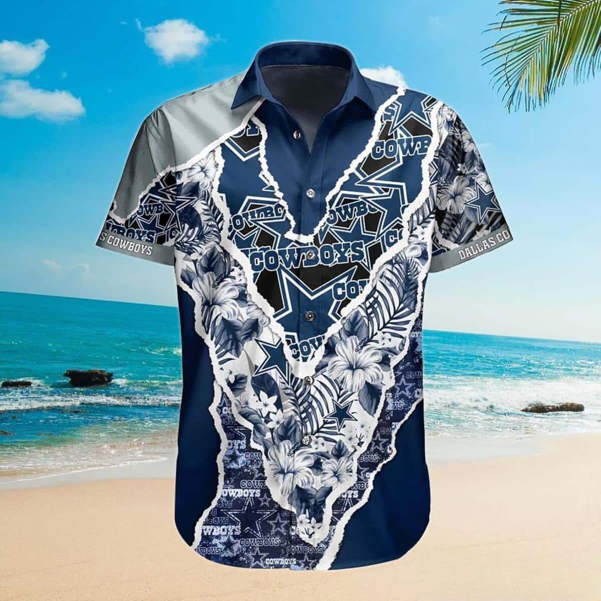 Dallas Cowboys Hawaiian Shirt Summer Beach Gift For Football Fans Dallas Cowboys Hawaiian Shirt Summer Beach Gift For Football Fans