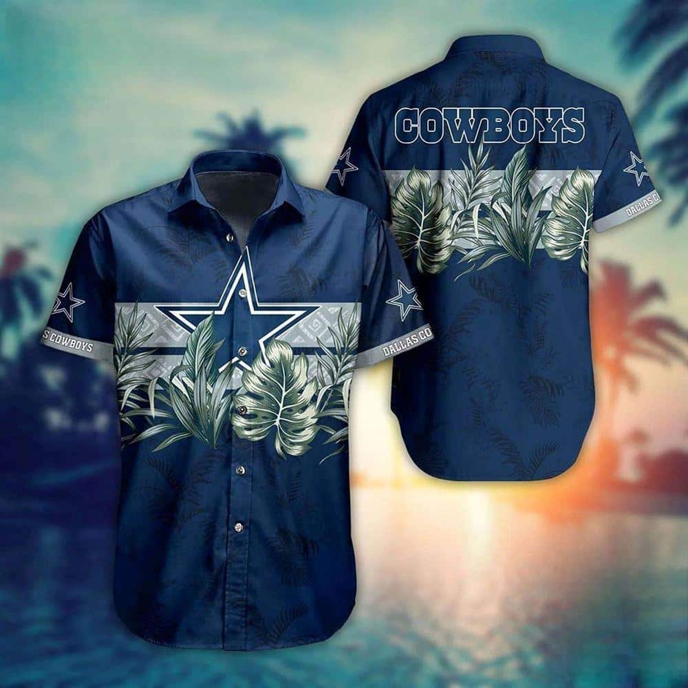 Dallas Cowboys Hawaiian Shirt Tropical Pattern Gift For NFL Fans Dallas Cowboys Hawaiian Shirt Tropical Pattern Gift For NFL Fans