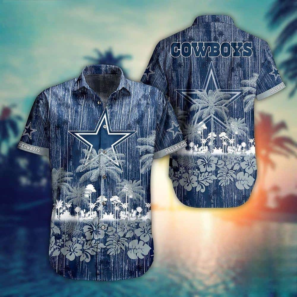 NFL Dallas Cowboys Hawaiian Shirt Tropical Pattern