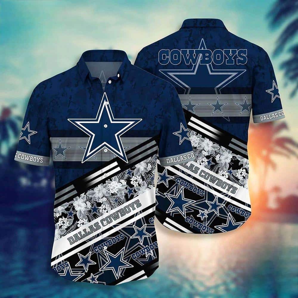 NFL Dallas Cowboys Hawaiian Shirt Tropical Pattern All Over Print NFL Dallas Cowboys Hawaiian Shirt Tropical Pattern All Over Print
