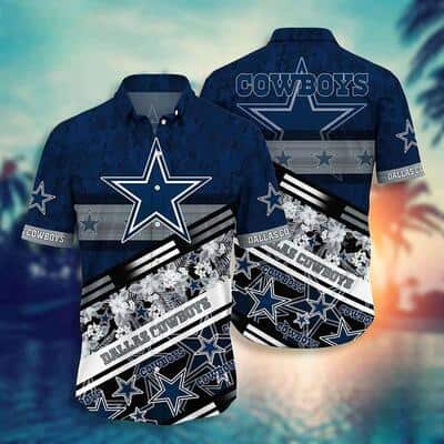 NFL Dallas Cowboys Hawaiian Shirt Tropical Pattern All Over Print NFL Dallas Cowboys Hawaiian Shirt Tropical Pattern All Over Print
