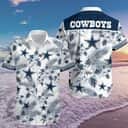 Dallas Cowboys Hawaiian Shirt Tropical Flower Pattern Dallas Cowboys Hawaiian Shirt Tropical Flower Pattern